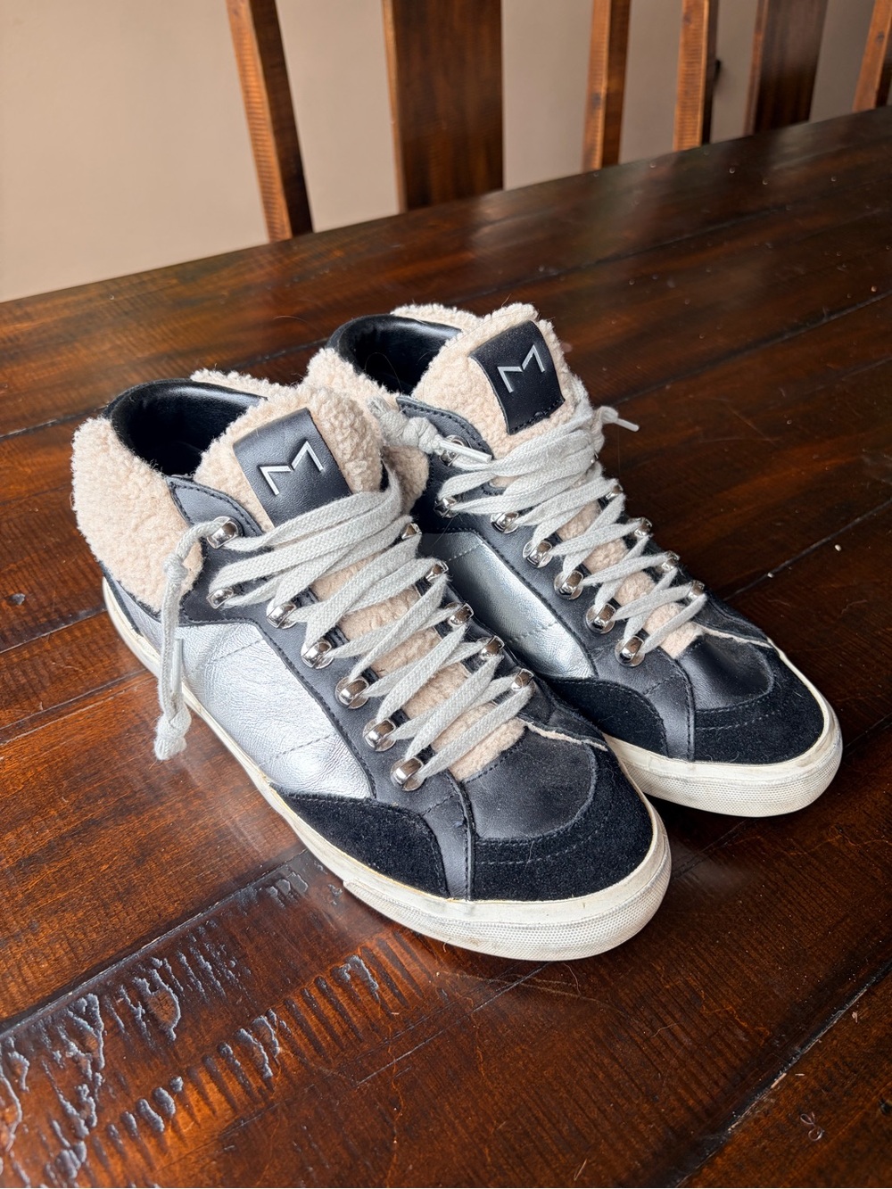 Marc Fisher LTD "Merin" Shearling High-Top Sneakers